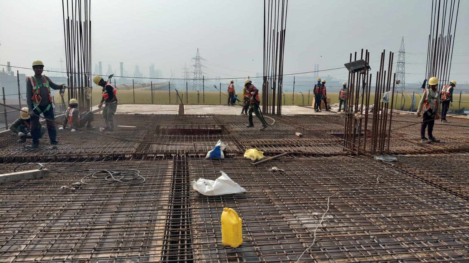 RCC slab crew at work